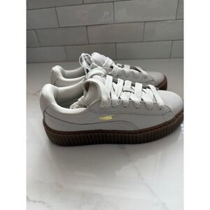 Fenty x Puma Creeper Phatty Warm White Gum Platform Sneakers 399865-03 Womens 9